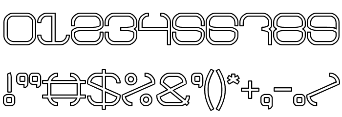 BAVARIA-Line Font OTHER CHARS