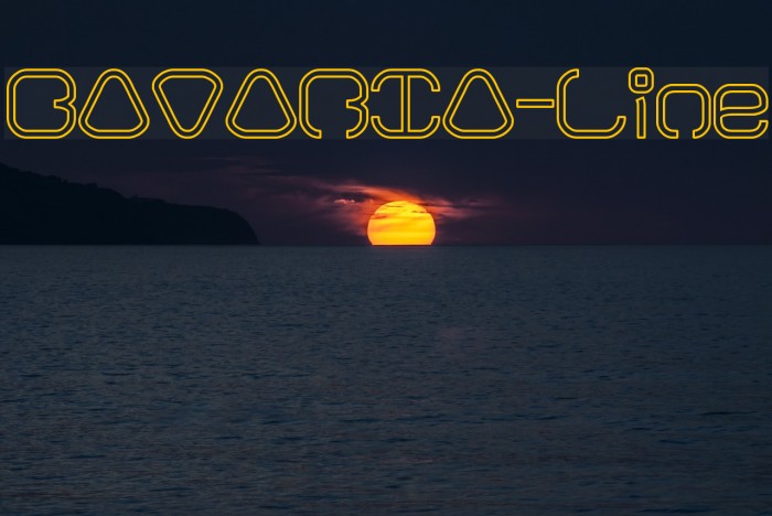 BAVARIA-Line Font examples
