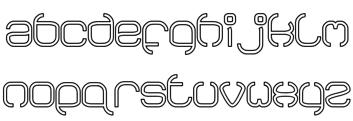 BAVARIA-Line Font LOWERCASE