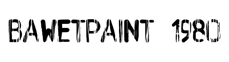 BAWetPaint-1980  नि: शुल्क फ़ॉन्ट्स डाउनलोड