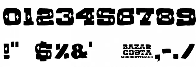 BAZAR COSTA Font OTHER CHARS