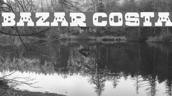 BAZAR COSTA Font examples