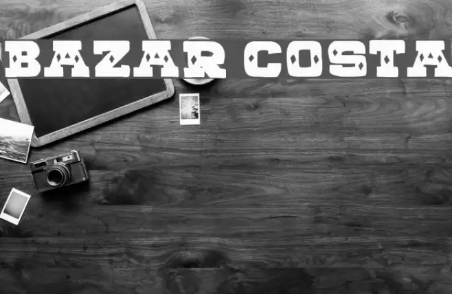 BAZAR COSTA Font examples