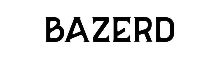 BAZERD  フリーフォントのダウンロード