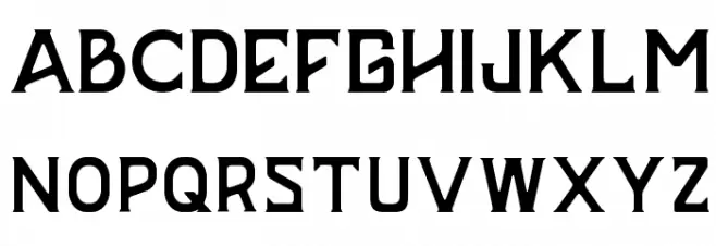 BAZERD フォント 大文字