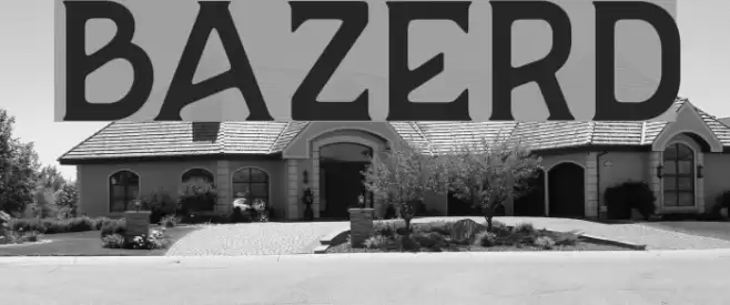 BAZERD Font examples