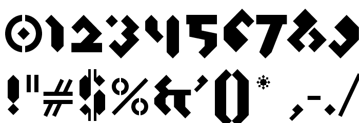 BAnkrutt Font OTHER CHARS