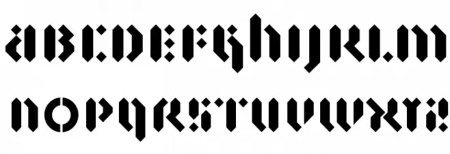 BAnkrutt Шрифта ВЕРХНИЙ