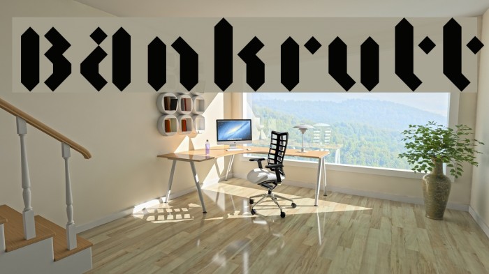 BAnkrutt Font examples