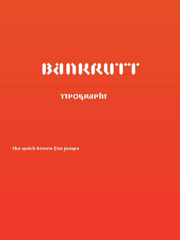 BAnkrutt Poster
