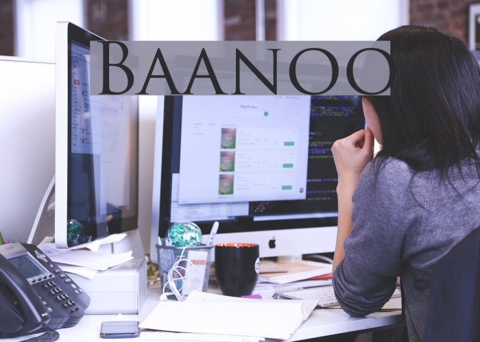 Baanoo Font examples