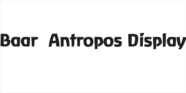 Baar  Antropos Display Logo