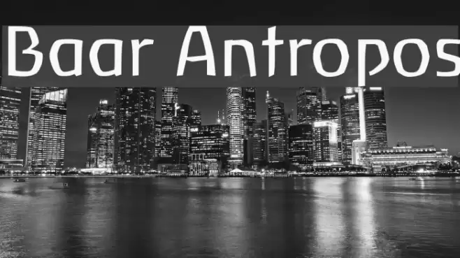 Baar Antropos Font examples