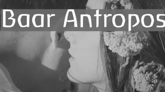 Baar Antropos Font examples