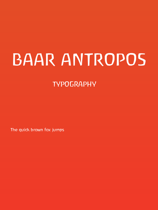 Baar Antropos Poster