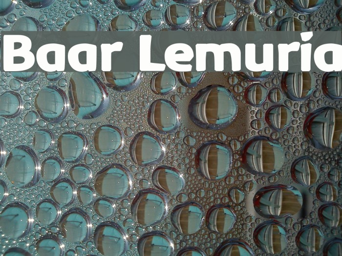 Baar Lemuria Font examples