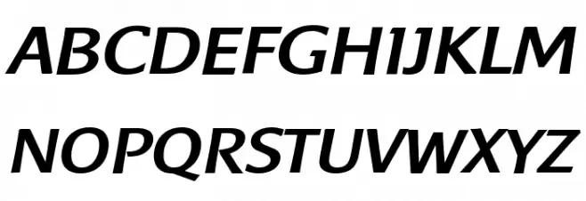 Baar Metanoia BoldItalic フォント 大文字