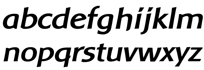 Baar Metanoia BoldItalic Font LOWERCASE