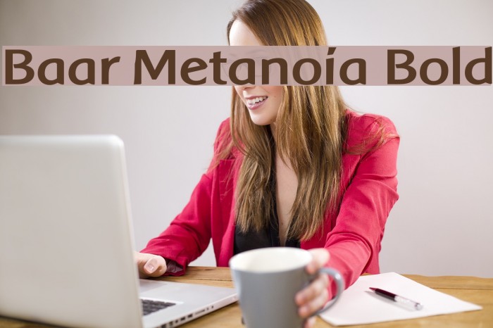 Baar Metanoia Bold Font examples