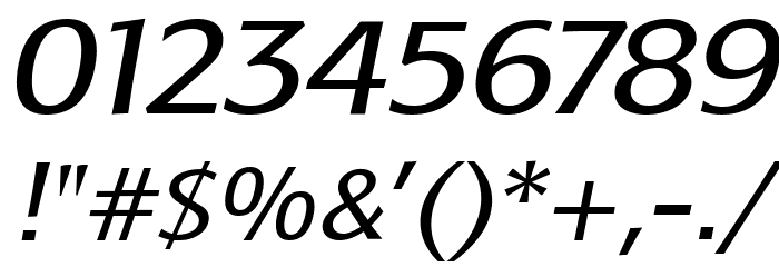 Baar Metanoia Italic Font OTHER CHARS