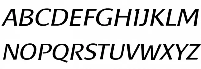Baar Metanoia Italic Polices MAJUSCULES