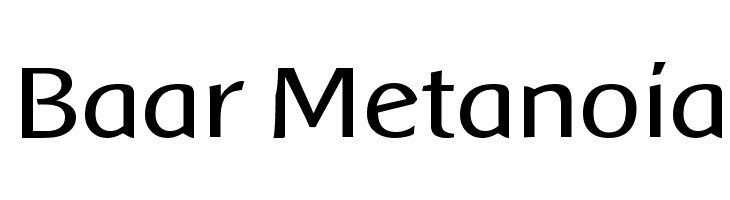 Baar Metanoia  免费字体下载