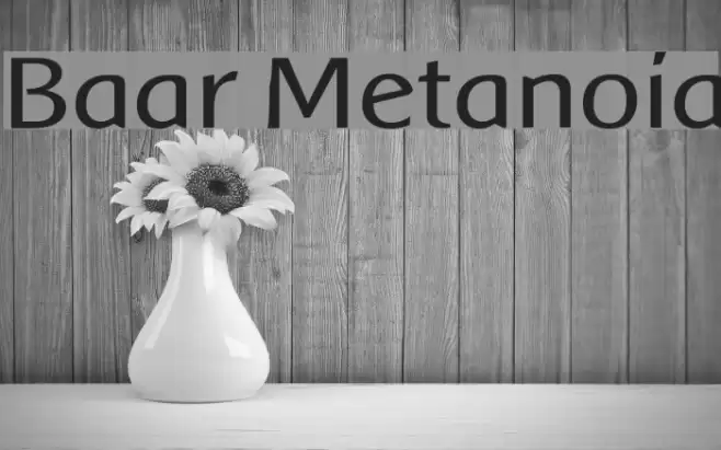 Baar Metanoia خط examples