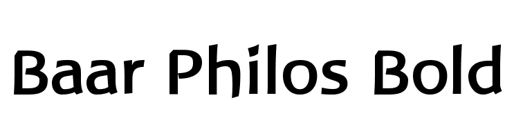 Baar Philos Bold Font