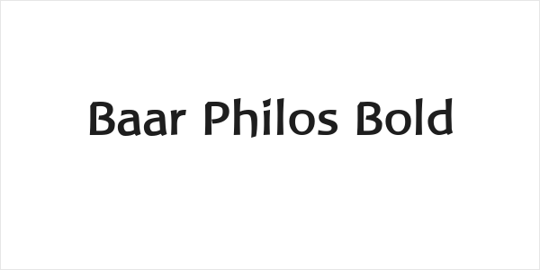 Baar Philos Bold Logo