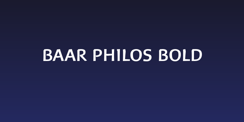 Baar Philos Bold Social Header