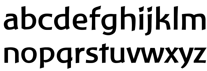 Baar Philos Bold Font LOWERCASE