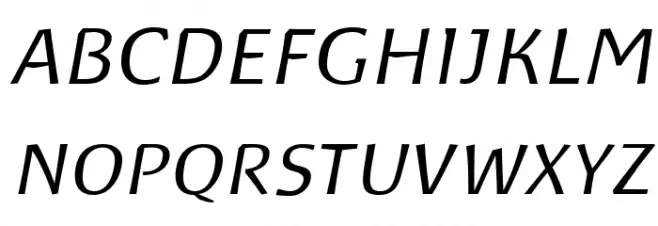 Baar Philos Italic Schriftart Groß