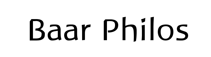 Baar Philos  フリーフォントのダウンロード