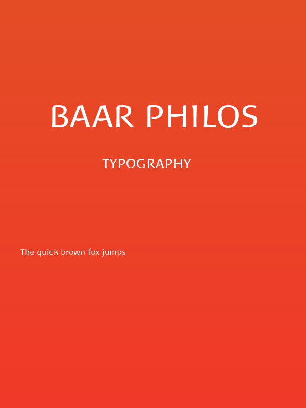 Baar Philos Poster