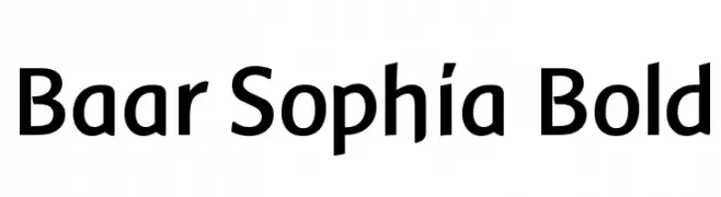 Baar Sophia Bold  Free Fonts Download