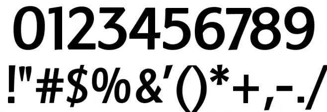 Baar Sophia Bold フォント その他の文字
