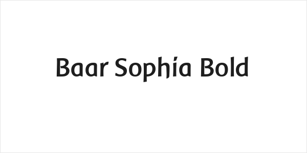 Baar Sophia Bold Logo