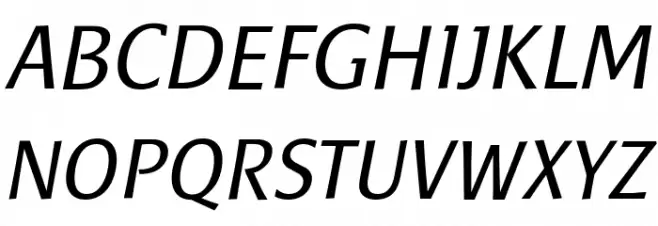 Baar Sophia Italic Fuentes MAYÚSCULAS