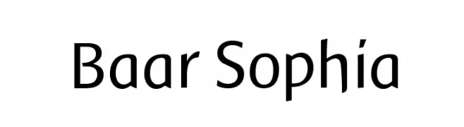 Baar Sophia  Frei Schriftart Herunterladen