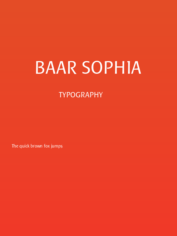 Baar Sophia Poster