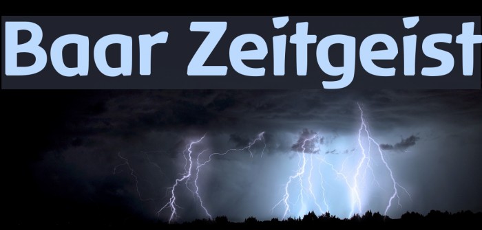 Baar Zeitgeist Font examples