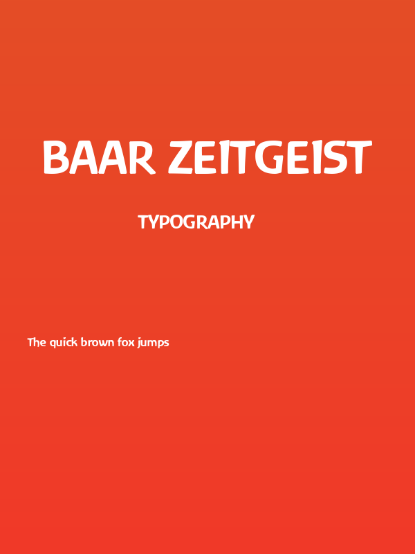 Baar Zeitgeist Poster
