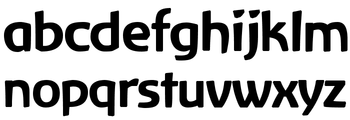 Baar Zeitgeist Font LOWERCASE