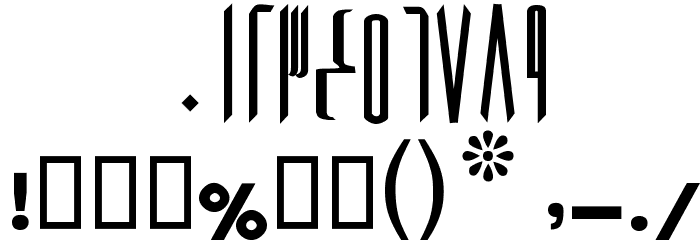 Baarik II Font OTHER CHARS