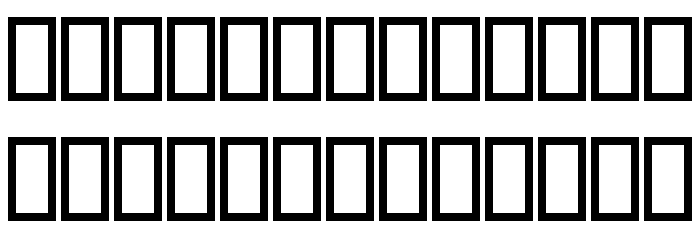 Baarik I Font LOWERCASE