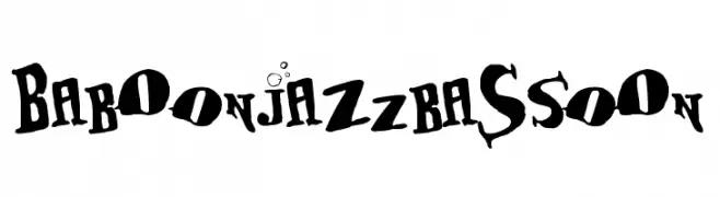 BabOonjaZzbaSsoOn  Frei Schriftart Herunterladen