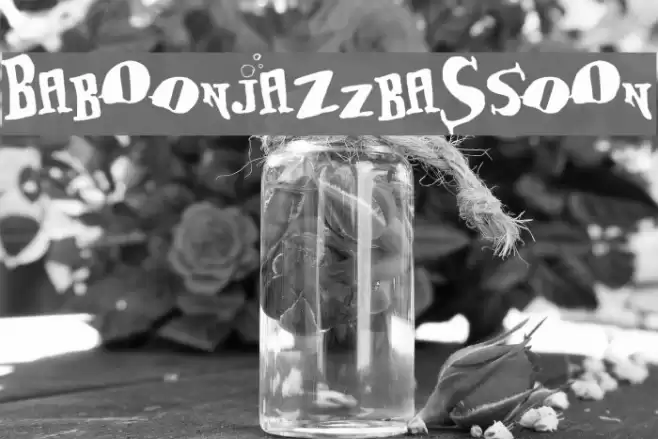 BabOonjaZzbaSsoOn Font examples