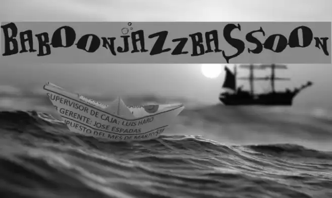 BabOonjaZzbaSsoOn Font examples