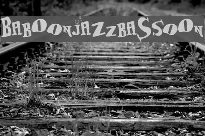 BabOonjaZzbaSsoOn Font examples