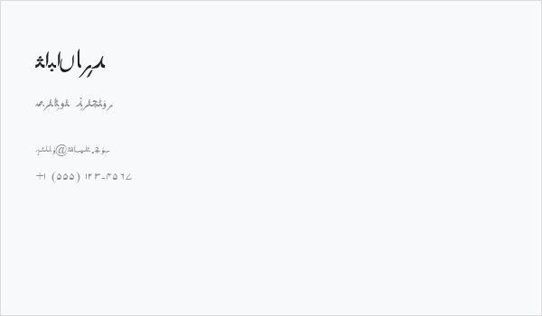 BabaFrid Business Card